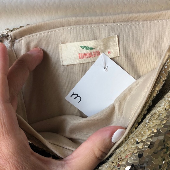 Sequin Gold Skirt - Picture 2 of 6